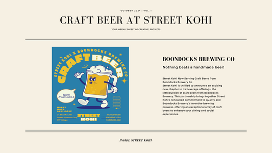 Street Kohi Now Serving Craft Beers