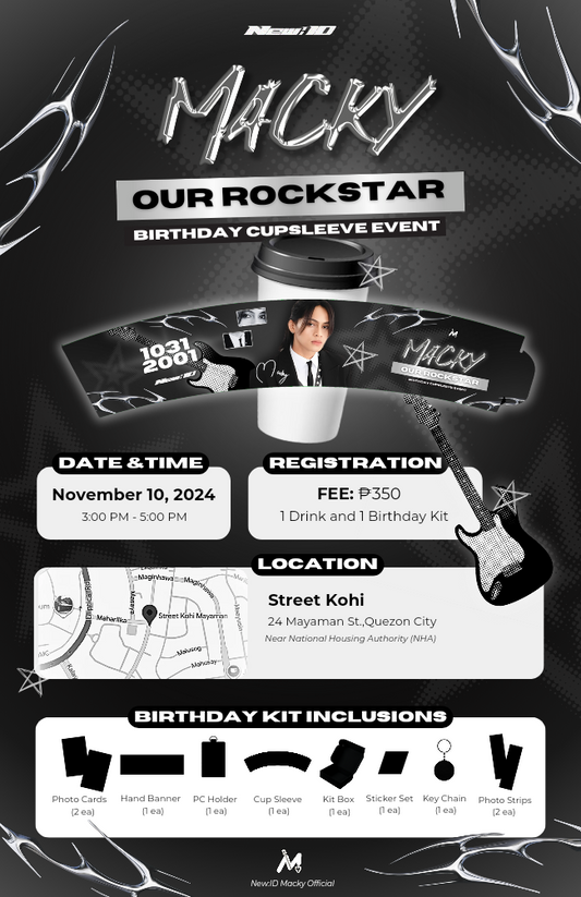 MACKY'S BIRTHDAY CUPSLEEVE EVENT